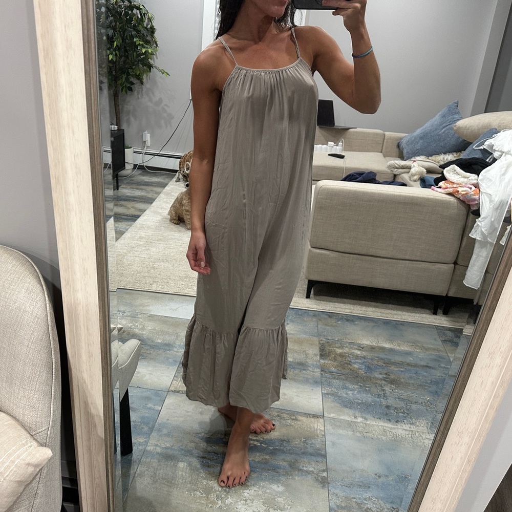 Aquavita Resort Eva Maxi Dress Taupe S/M